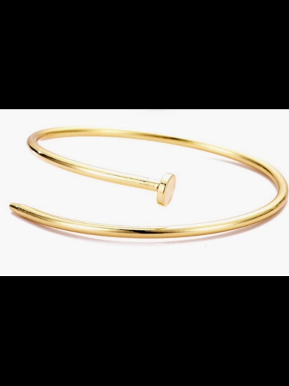 Gold  Adornia three Open Cuff Bracelet Set - Picture 4 of 8